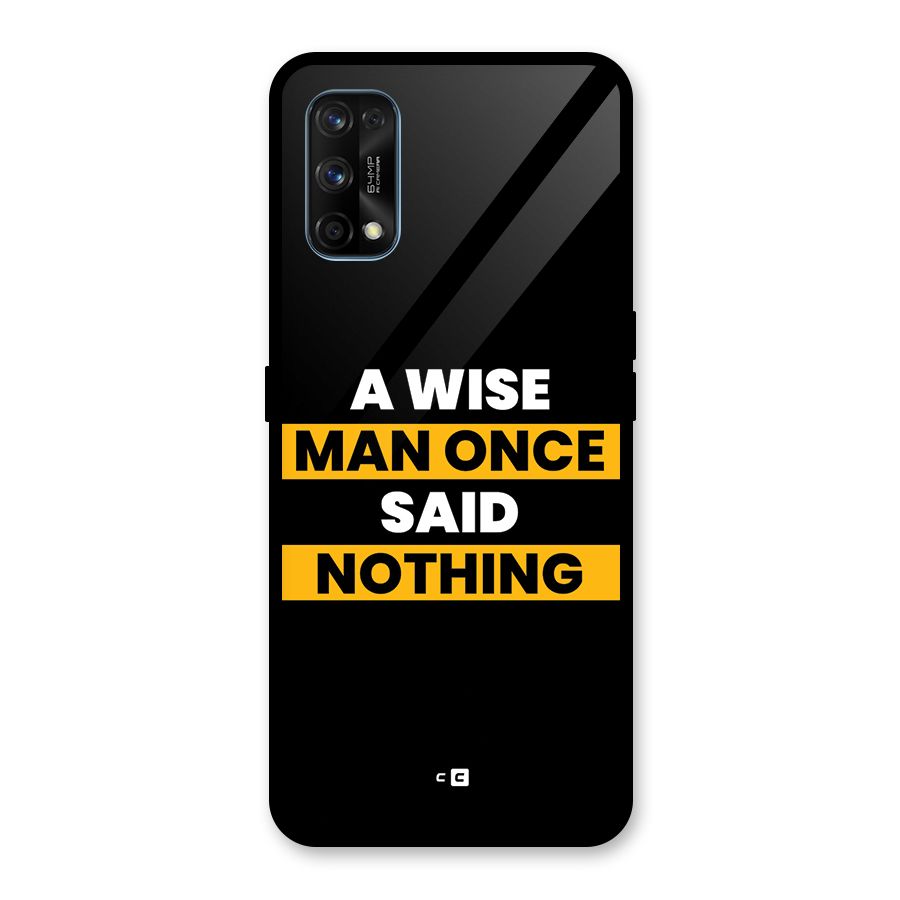 Wise Man Glass Back Case for Realme 7 Pro