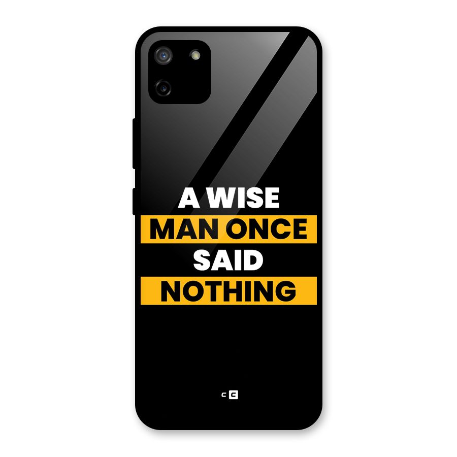 Wise Man Glass Back Case for Realme C11
