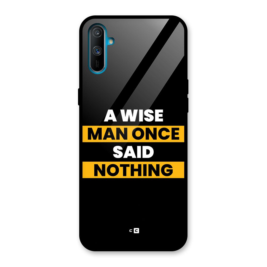 Wise Man Glass Back Case for Realme C3