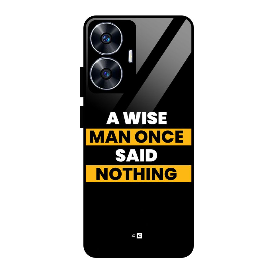 Wise Man Glass Back Case for Realme Narzo N55