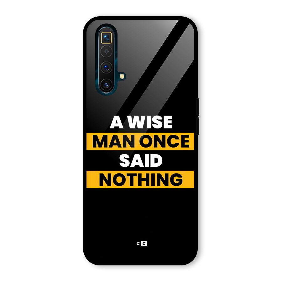 Wise Man Glass Back Case for Realme X3
