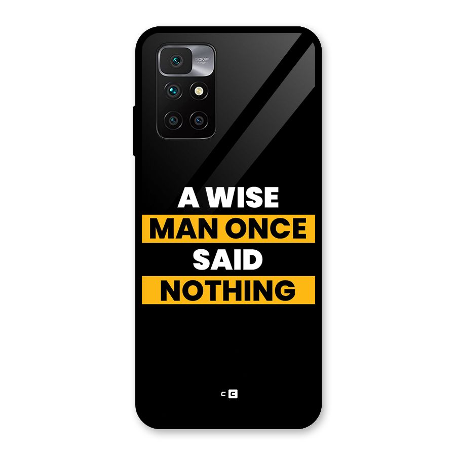 Wise Man Glass Back Case for Redmi 10 Prime
