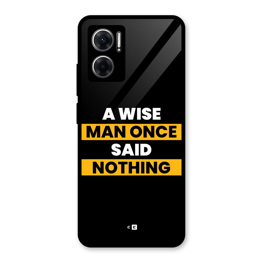 Wise Man Glass Back Case for Redmi 11 Prime 5G