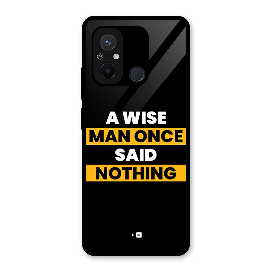 Wise Man Glass Back Case for Redmi 12C