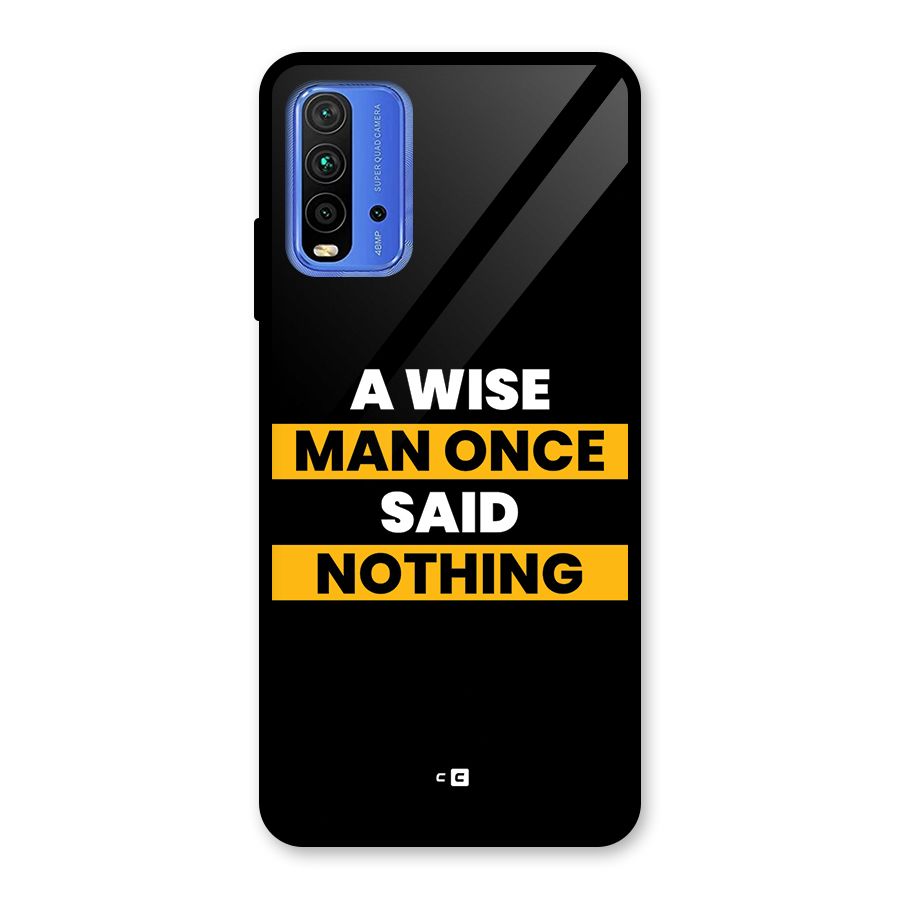 Wise Man Glass Back Case for Redmi 9 Power