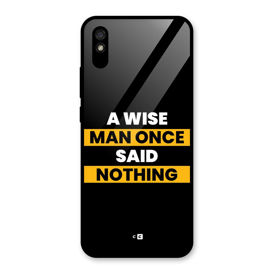 Wise Man Glass Back Case for Redmi 9i