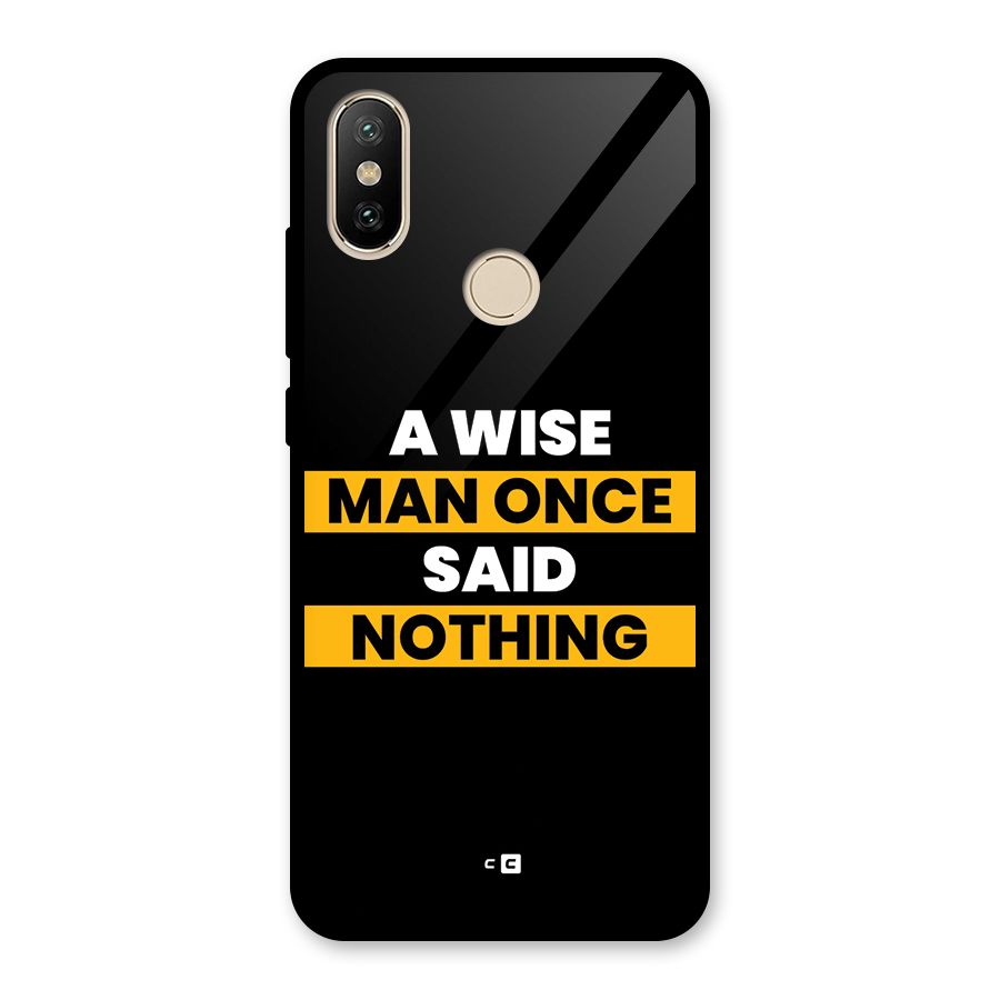 Wise Man Glass Back Case for Redmi A2