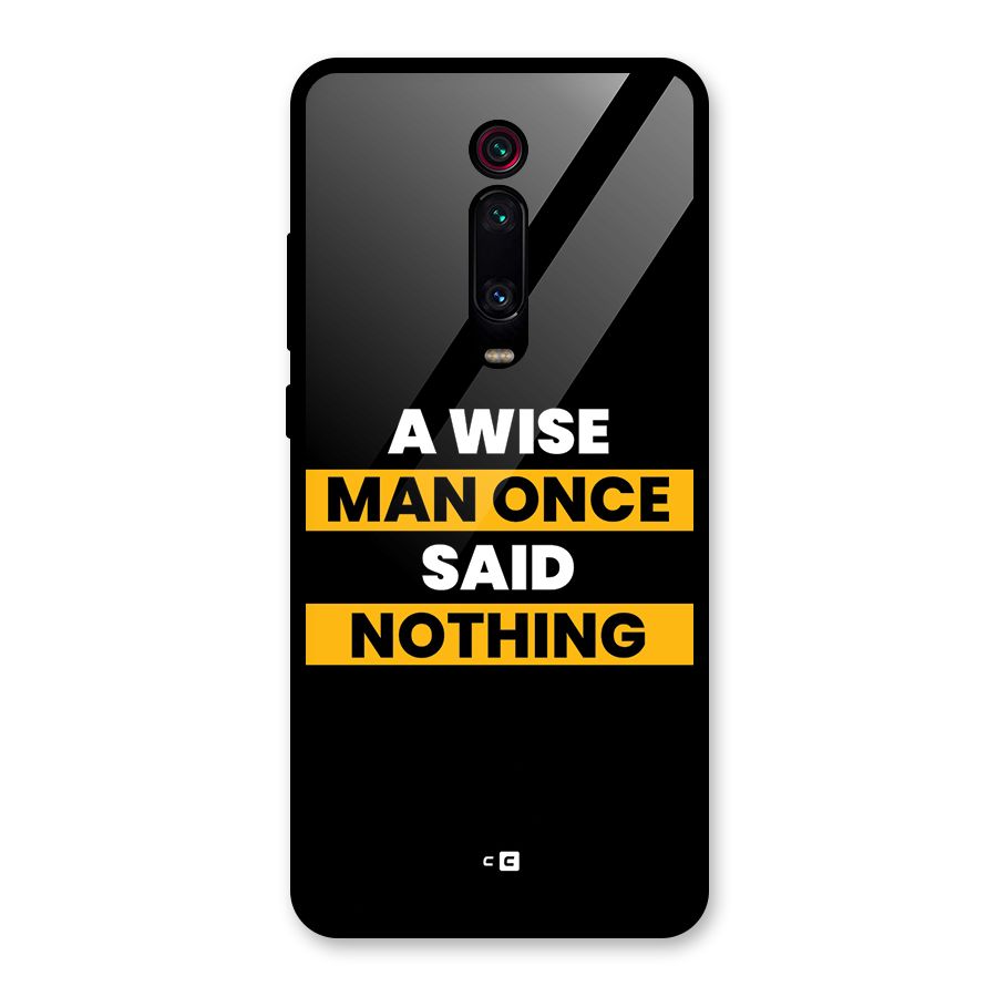 Wise Man Glass Back Case for Redmi K20