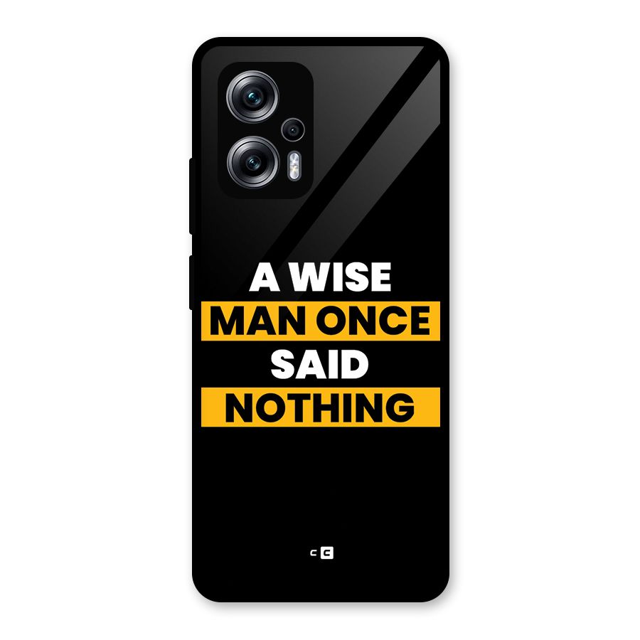 Wise Man Glass Back Case for Redmi K50i