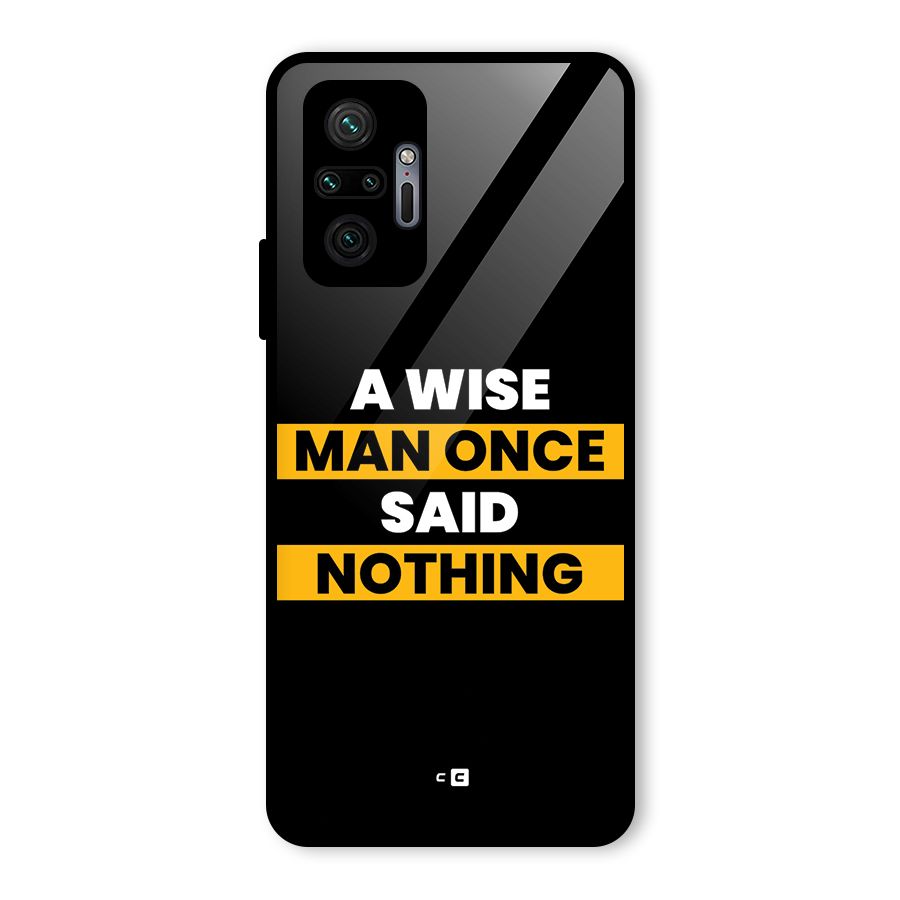 Wise Man Glass Back Case for Redmi Note 10 Pro Max