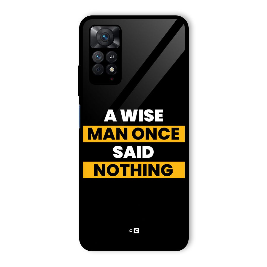 Wise Man Glass Back Case for Redmi Note 11 Pro Plus 5G
