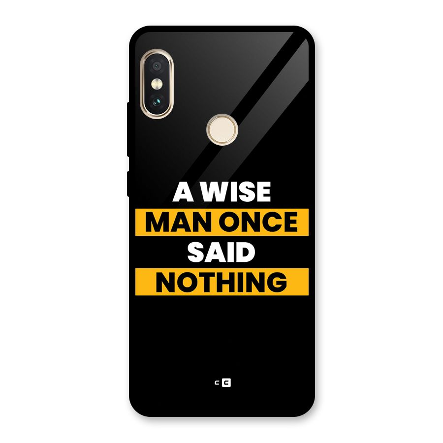 Wise Man Glass Back Case for Redmi Note 5 Pro