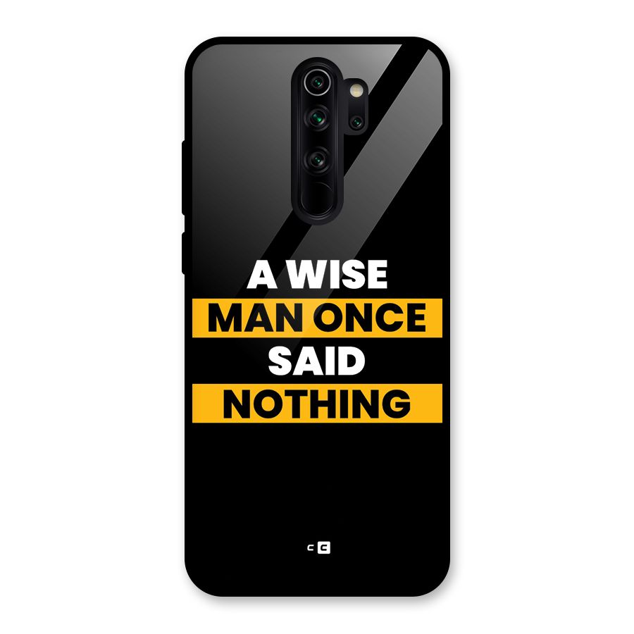 Wise Man Glass Back Case for Redmi Note 8 Pro