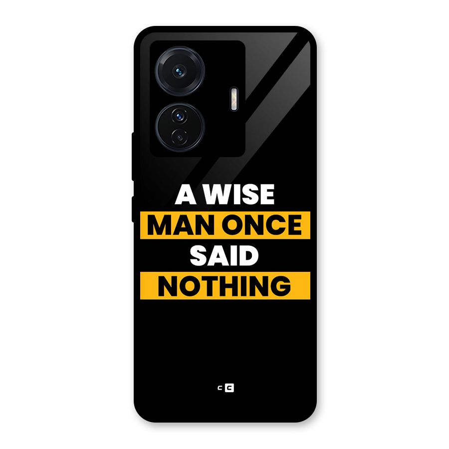 Wise Man Glass Back Case for Vivo T1 Pro