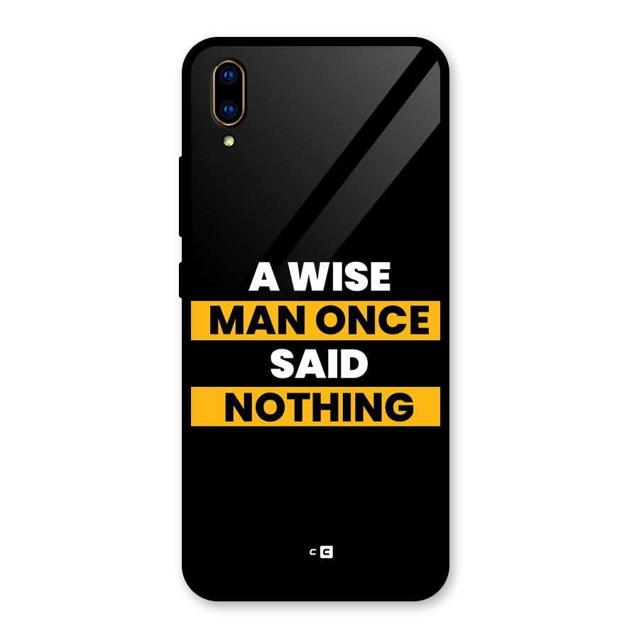 Wise Man Glass Back Case for Vivo V11 Pro