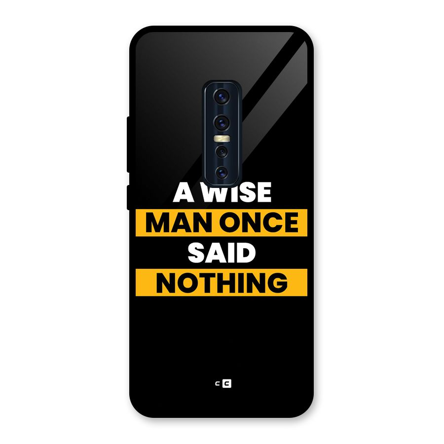 Wise Man Glass Back Case for Vivo V17 Pro