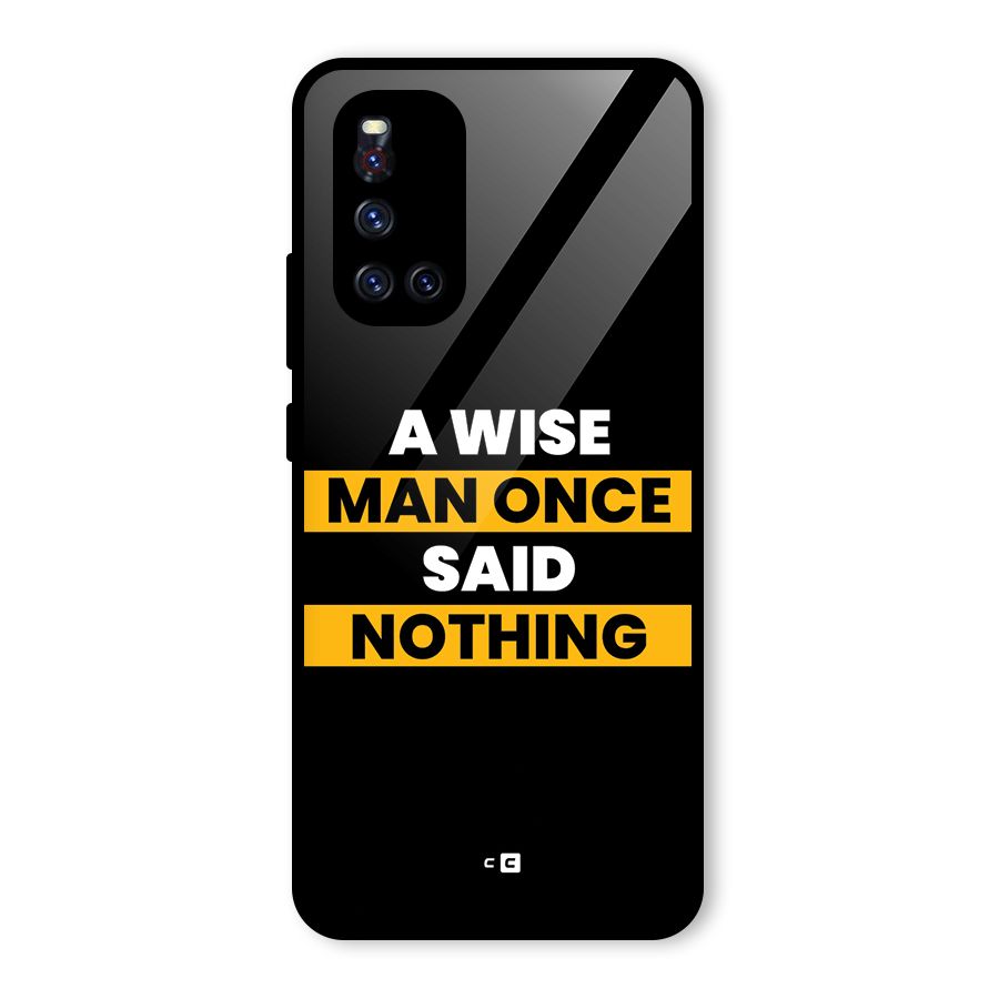 Wise Man Glass Back Case for Vivo V19