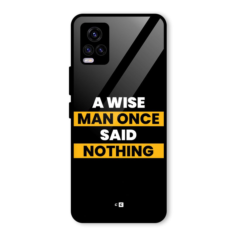 Wise Man Glass Back Case for Vivo V20 2021