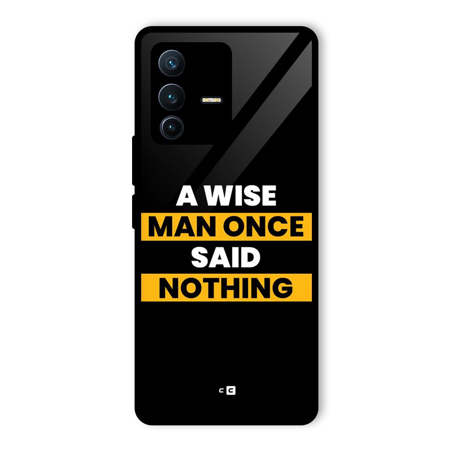 Wise Man Glass Back Case for Vivo V23 Pro