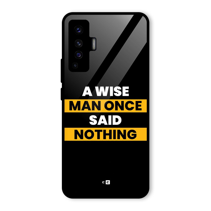 Wise Man Glass Back Case for Vivo X50