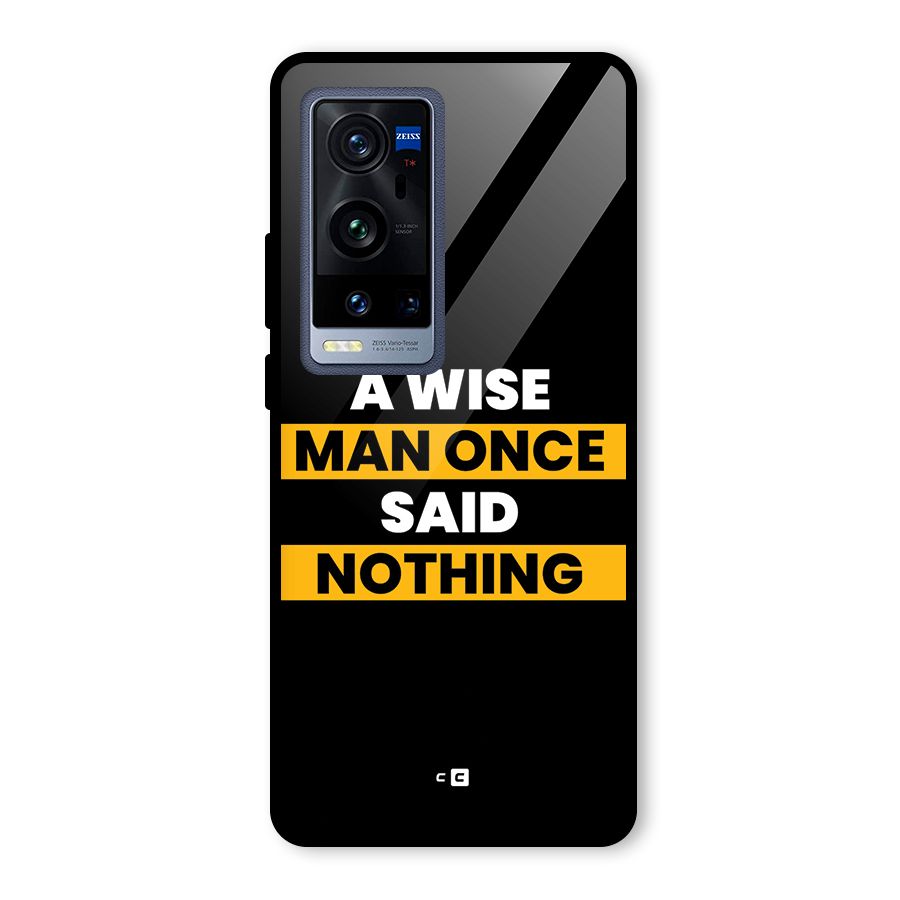 Wise Man Glass Back Case for Vivo X60 Pro Plus