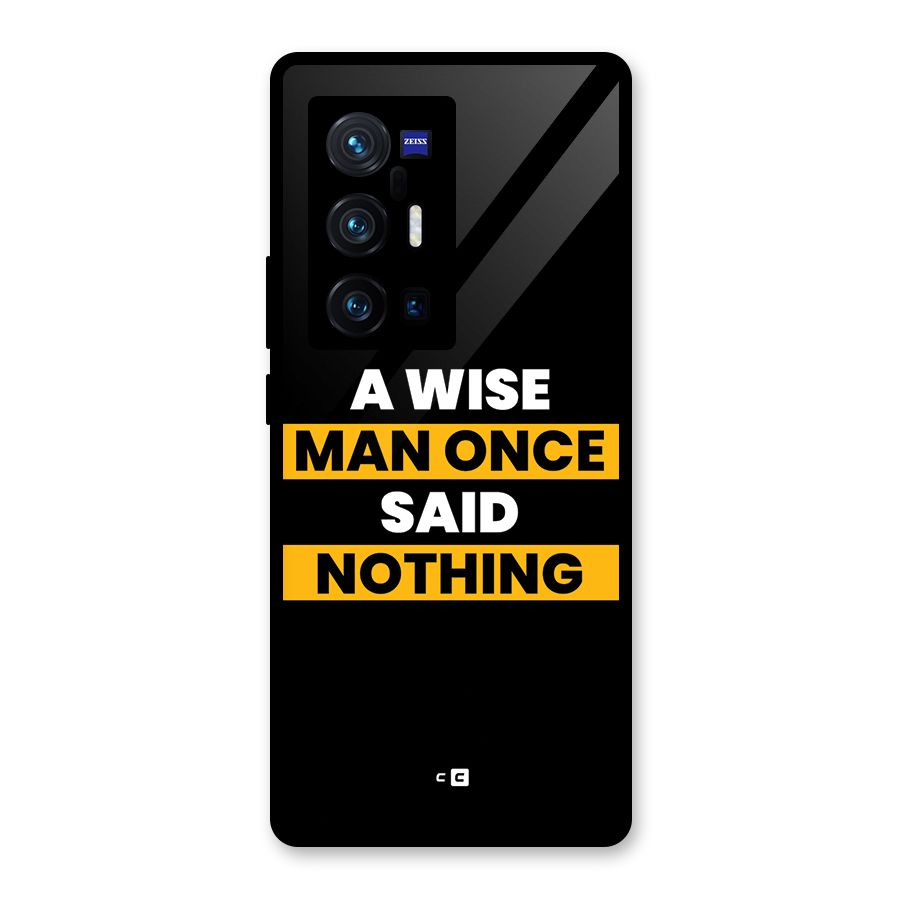 Wise Man Glass Back Case for Vivo X70 Pro Plus