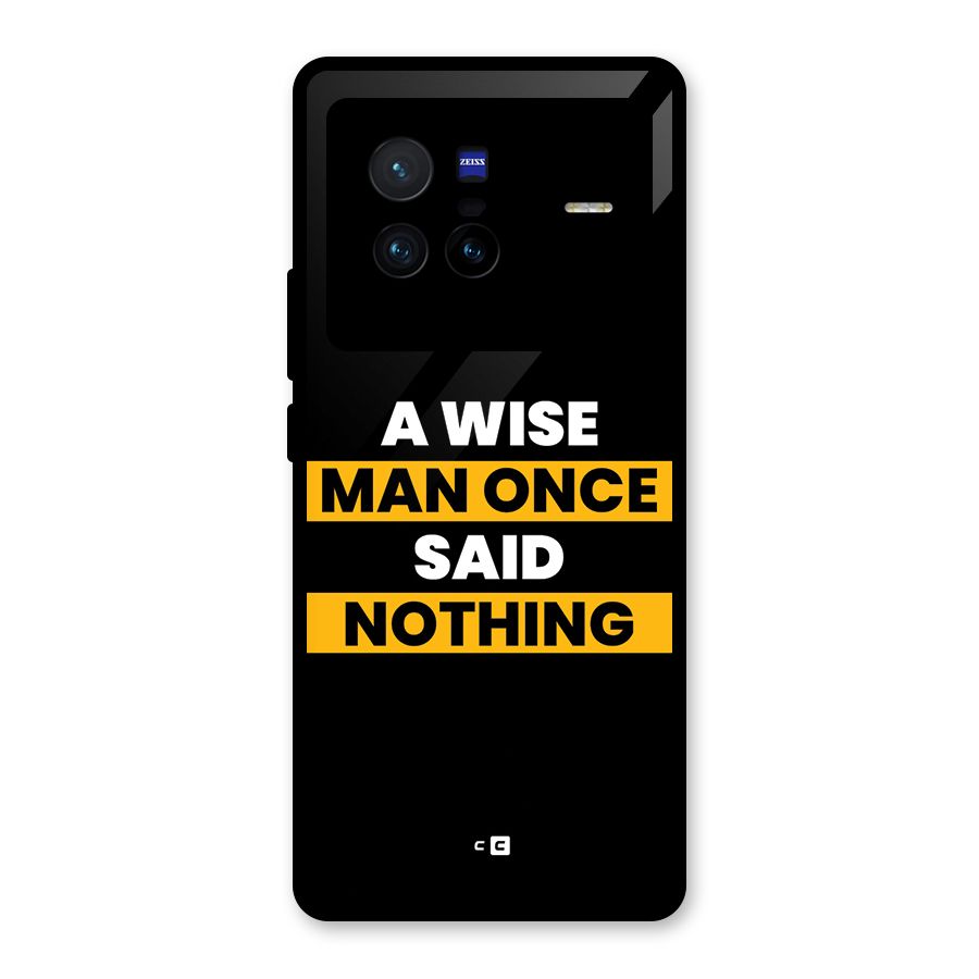 Wise Man Glass Back Case for Vivo X80