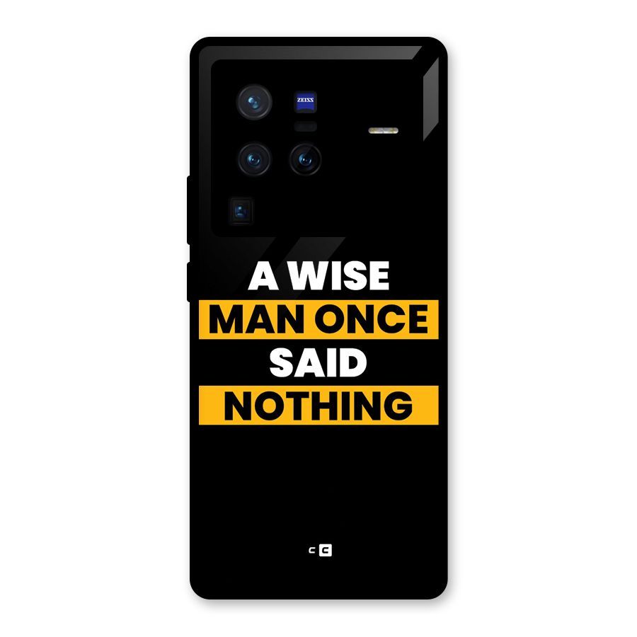 Wise Man Glass Back Case for Vivo X80 Pro