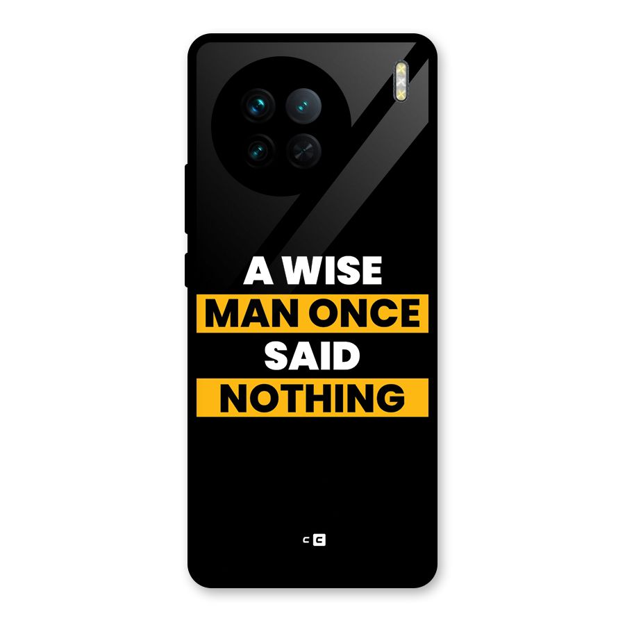 Wise Man Glass Back Case for Vivo X90