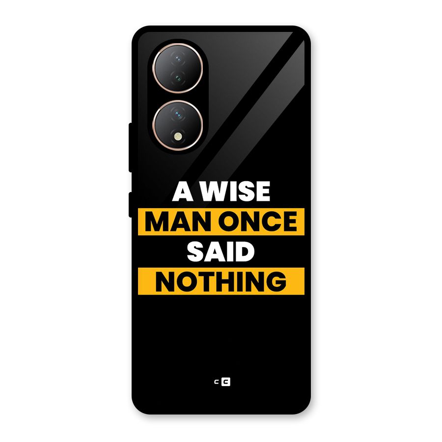 Wise Man Glass Back Case for Vivo Y100A