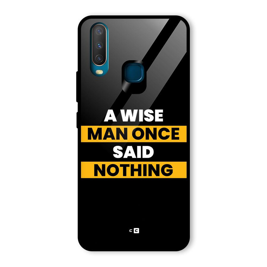 Wise Man Glass Back Case for Vivo Y17