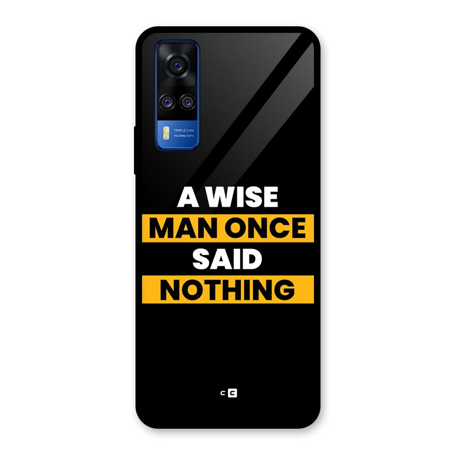 Wise Man Glass Back Case for Vivo Y31