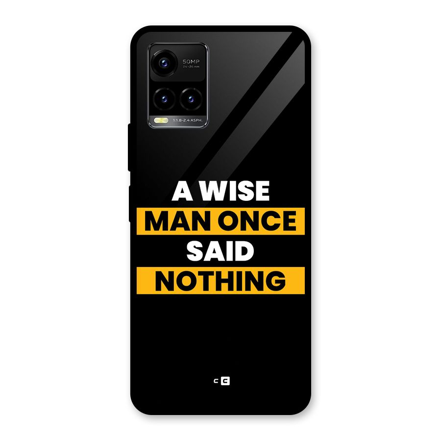 Wise Man Glass Back Case for Vivo Y33s