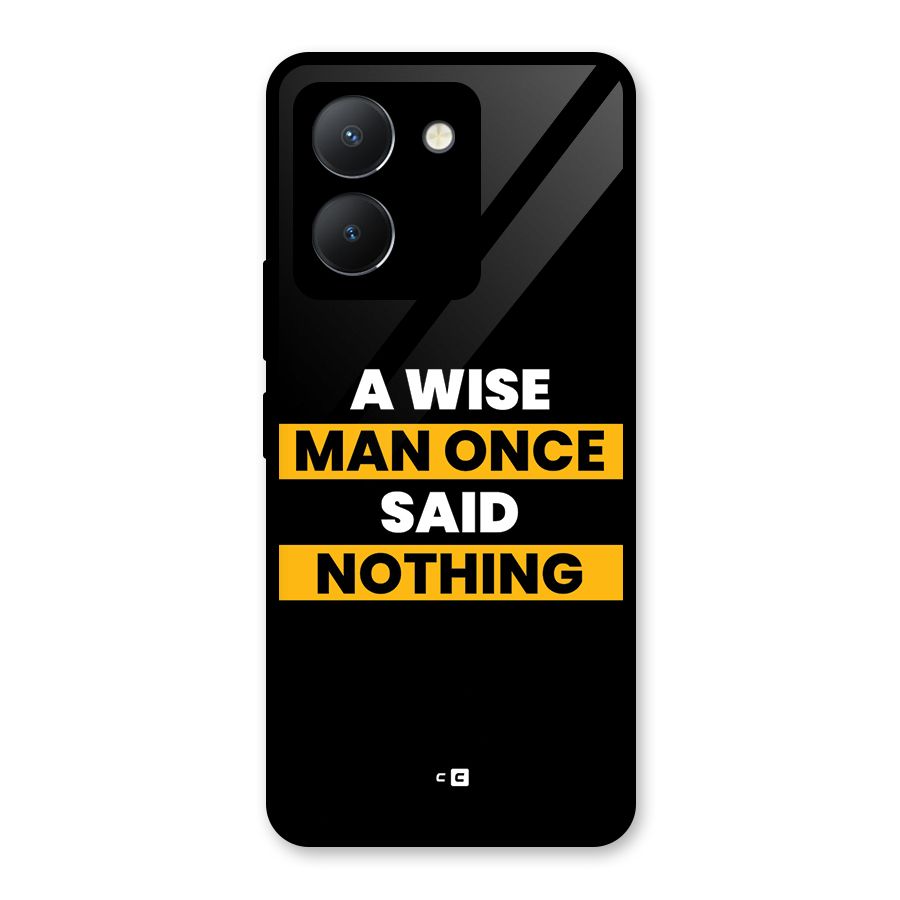 Wise Man Glass Back Case for Vivo Y36
