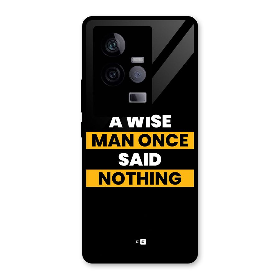 Wise Man Glass Back Case for Vivo iQOO 11 5G