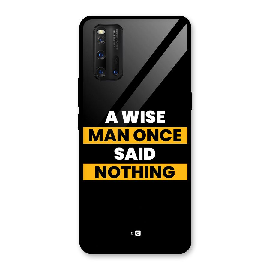 Wise Man Glass Back Case for Vivo iQOO 3