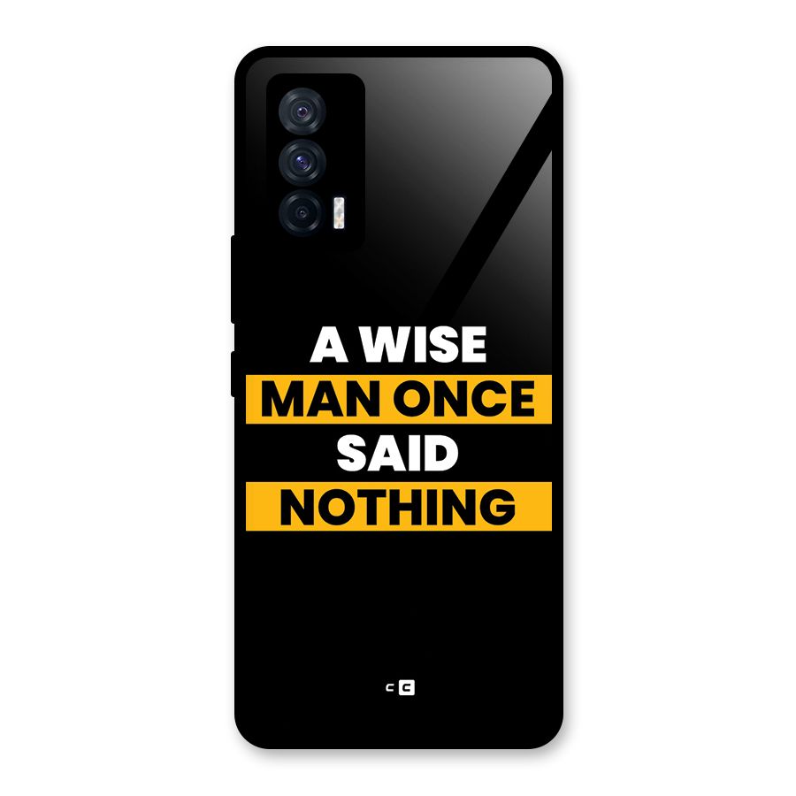 Wise Man Glass Back Case for Vivo iQOO 7 5G