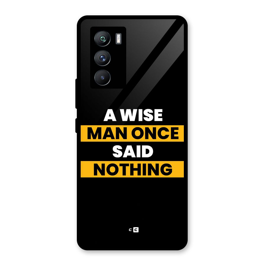 Wise Man Glass Back Case for Vivo iQOO 9 SE