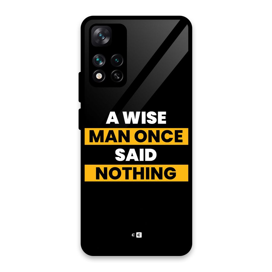 Wise Man Glass Back Case for Xiaomi 11i 5G