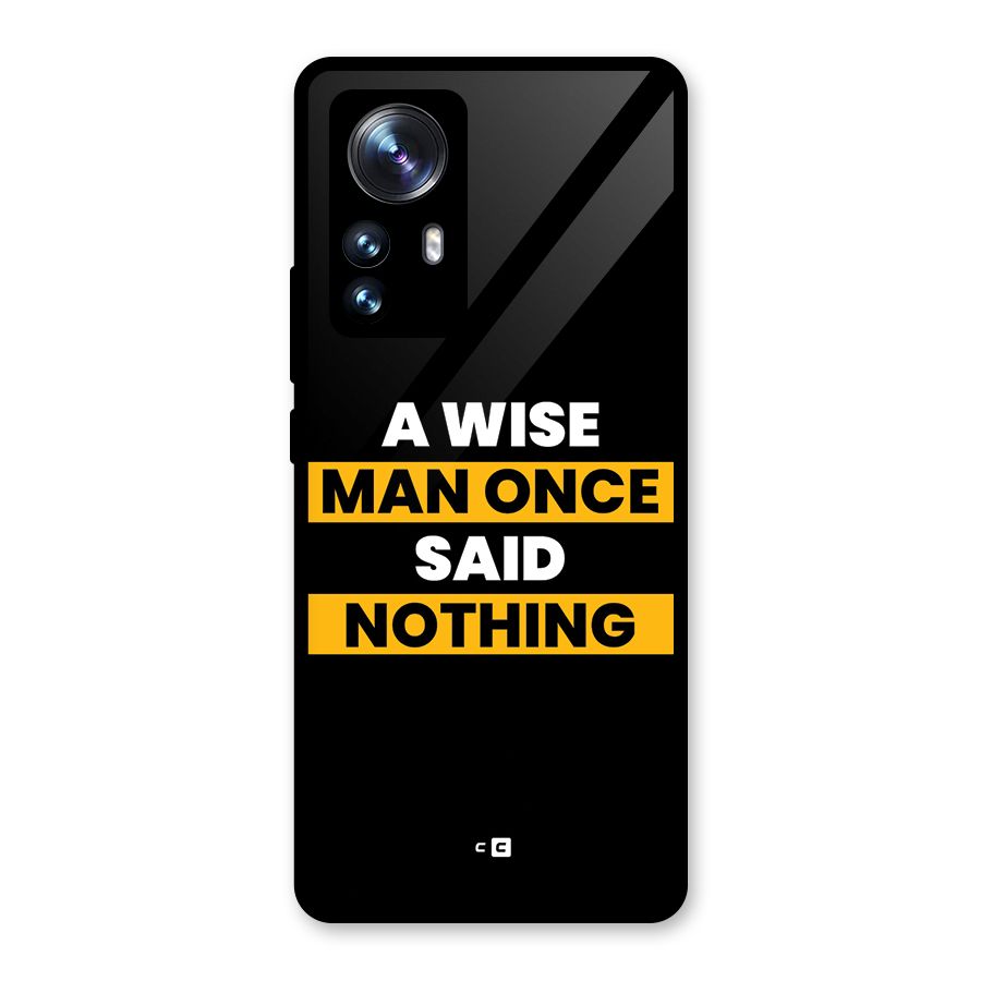 Wise Man Glass Back Case for Xiaomi 12 Pro