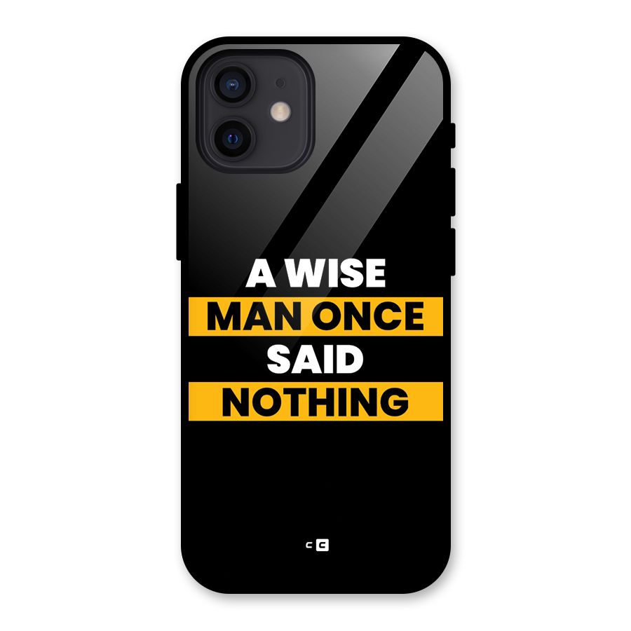Wise Man Glass Back Case for iPhone 12