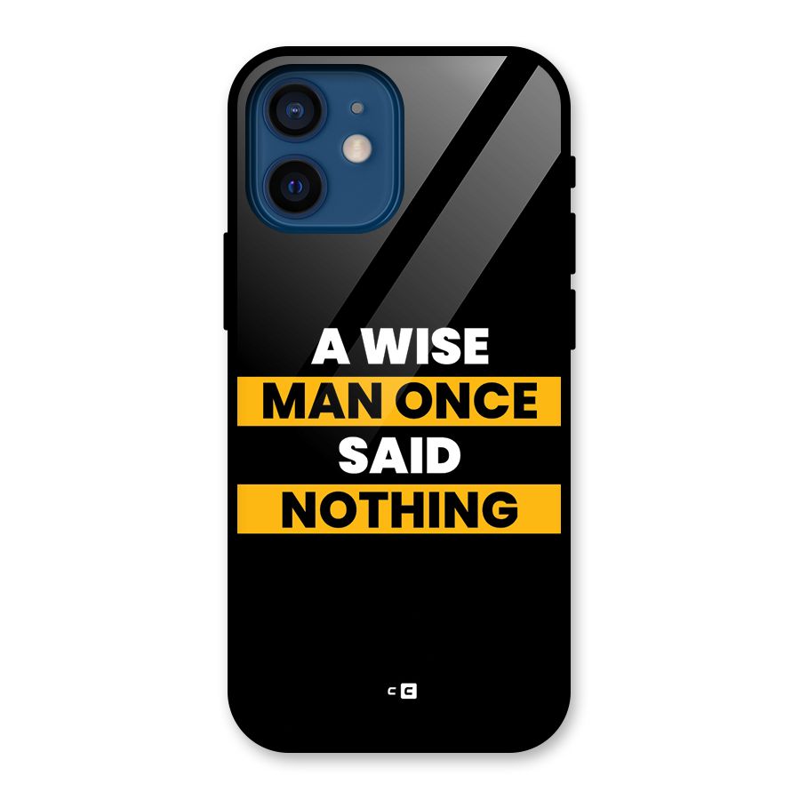 Wise Man Glass Back Case for iPhone 12 Mini