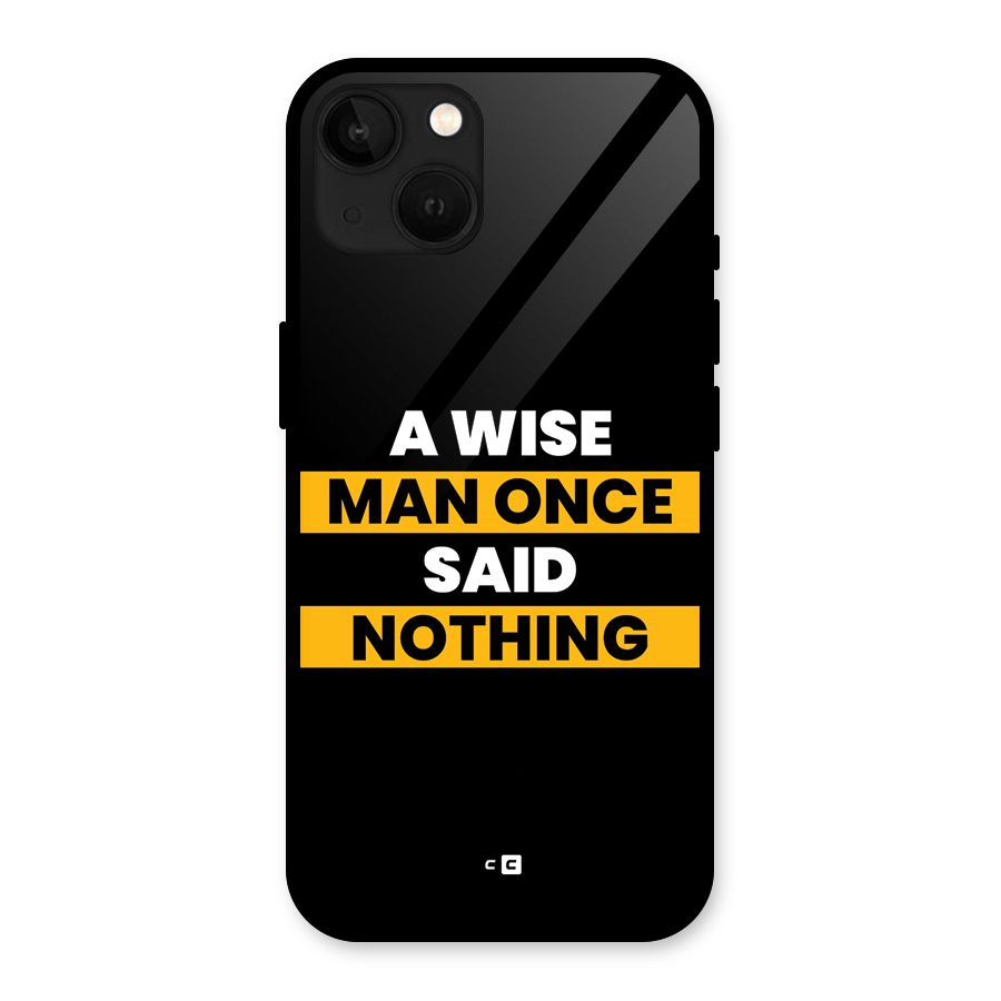 Wise Man Glass Back Case for iPhone 13
