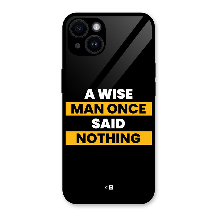 Wise Man Glass Back Case for iPhone 14