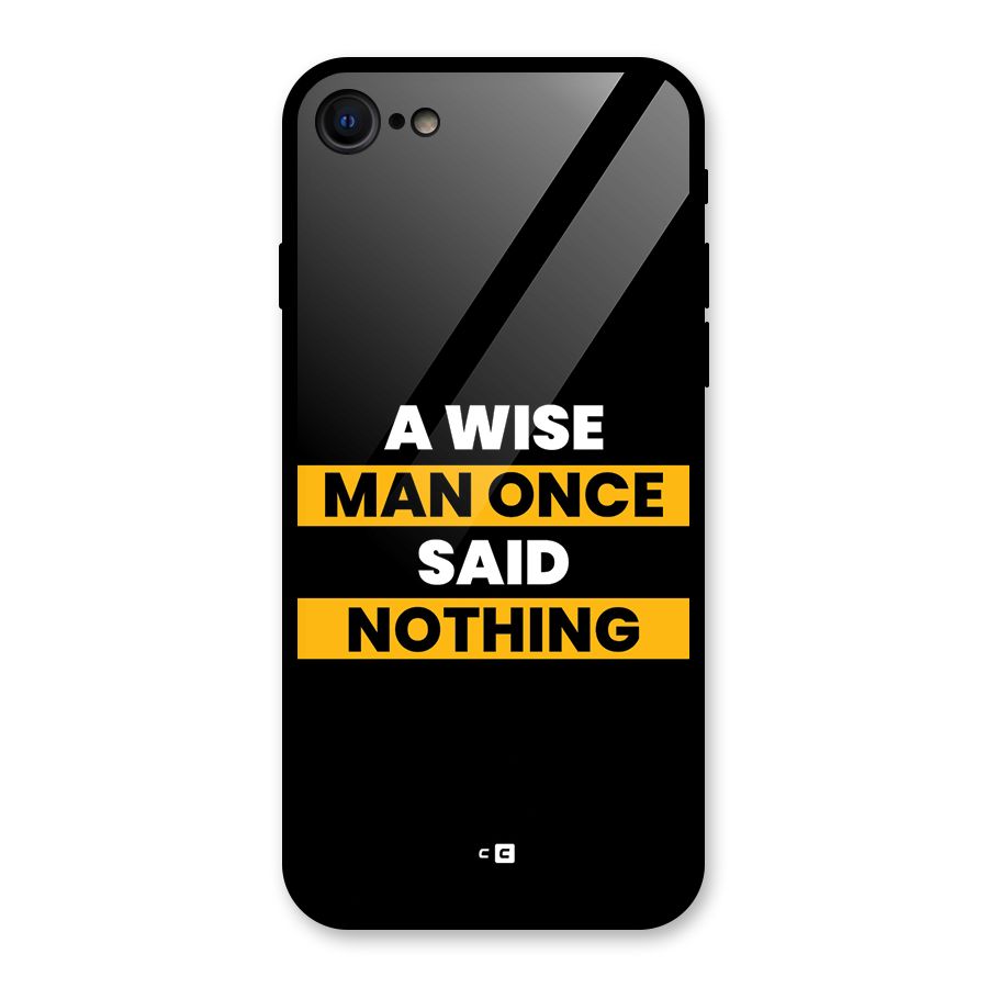 Wise Man Glass Back Case for iPhone 8