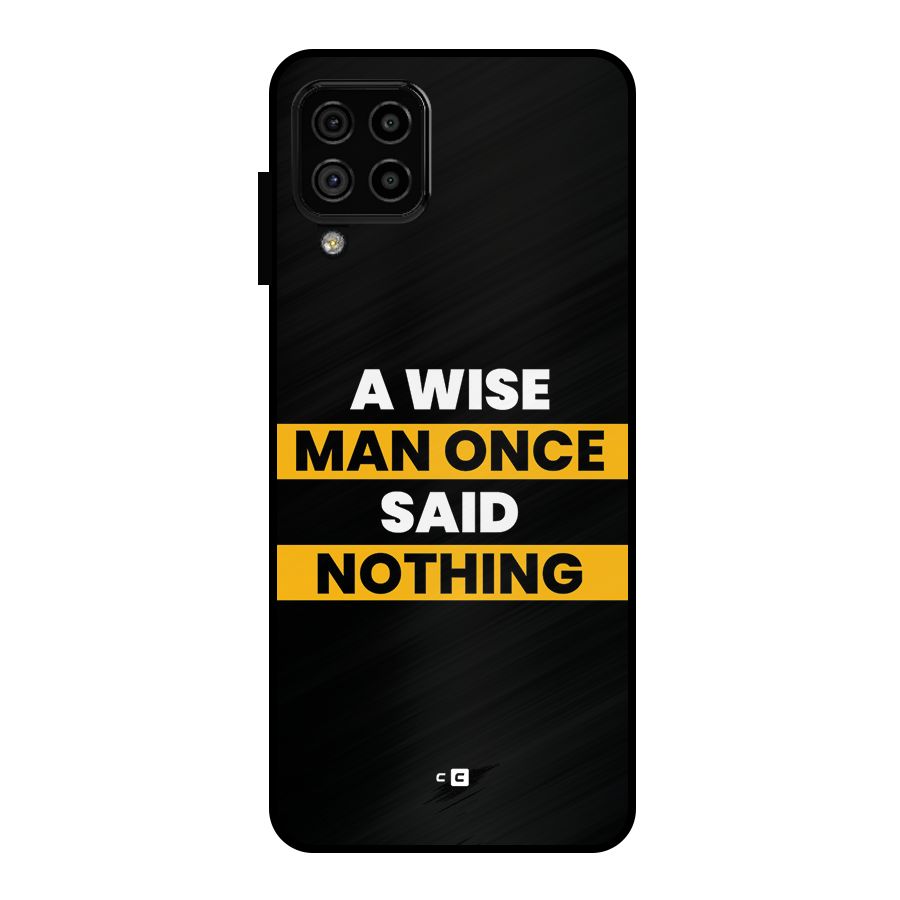 Wise Man Metal Back Case for Galaxy A22 4G