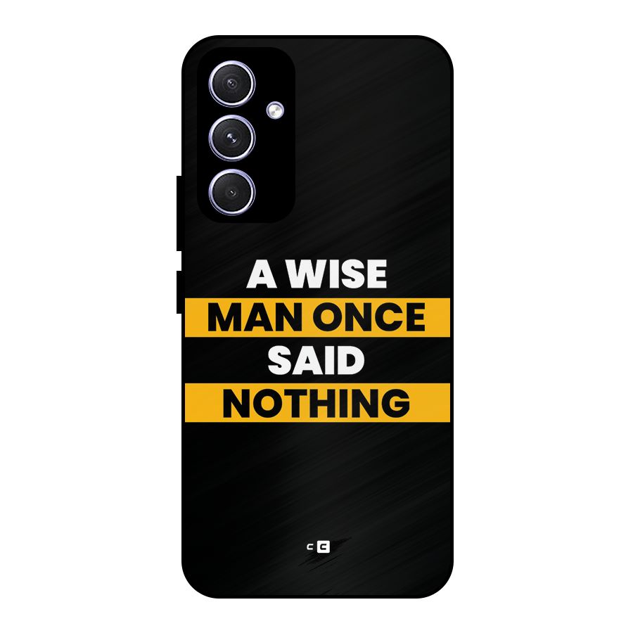 Wise Man Metal Back Case for Galaxy A54