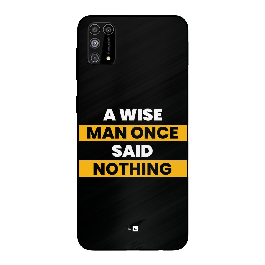 Wise Man Metal Back Case for Galaxy F41