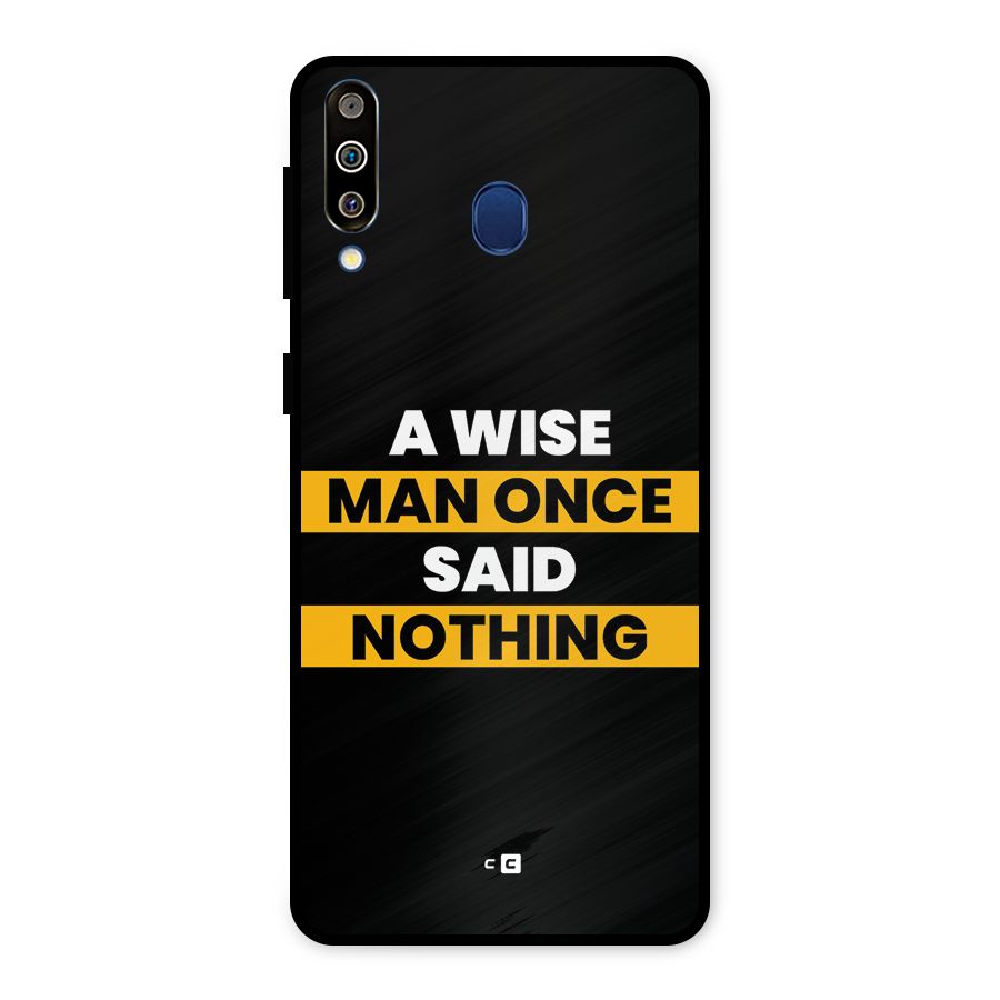 Wise Man Metal Back Case for Galaxy M30