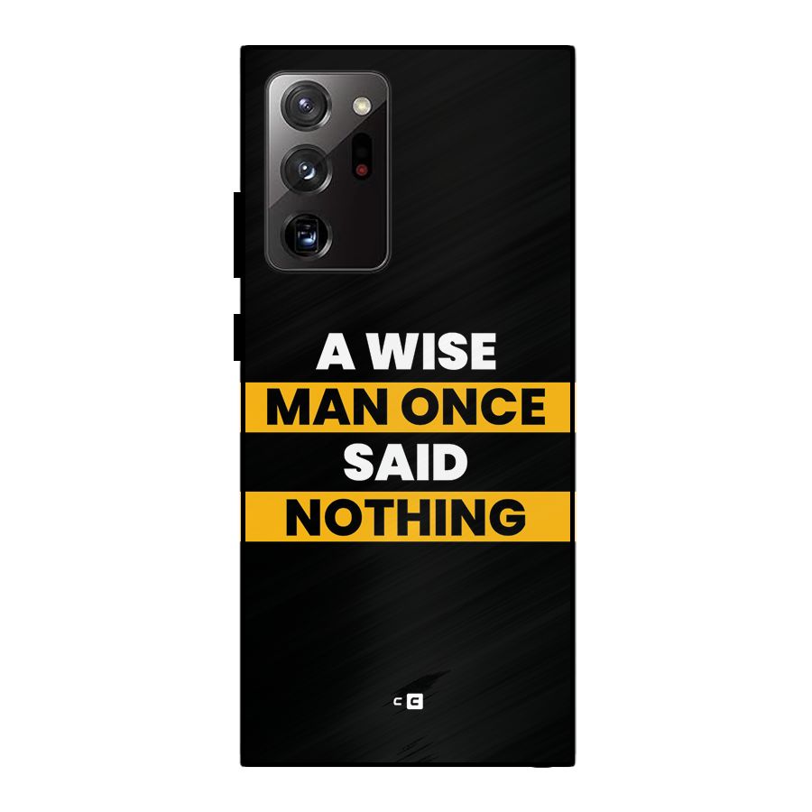 Wise Man Metal Back Case for Galaxy Note 20 Ultra 5G